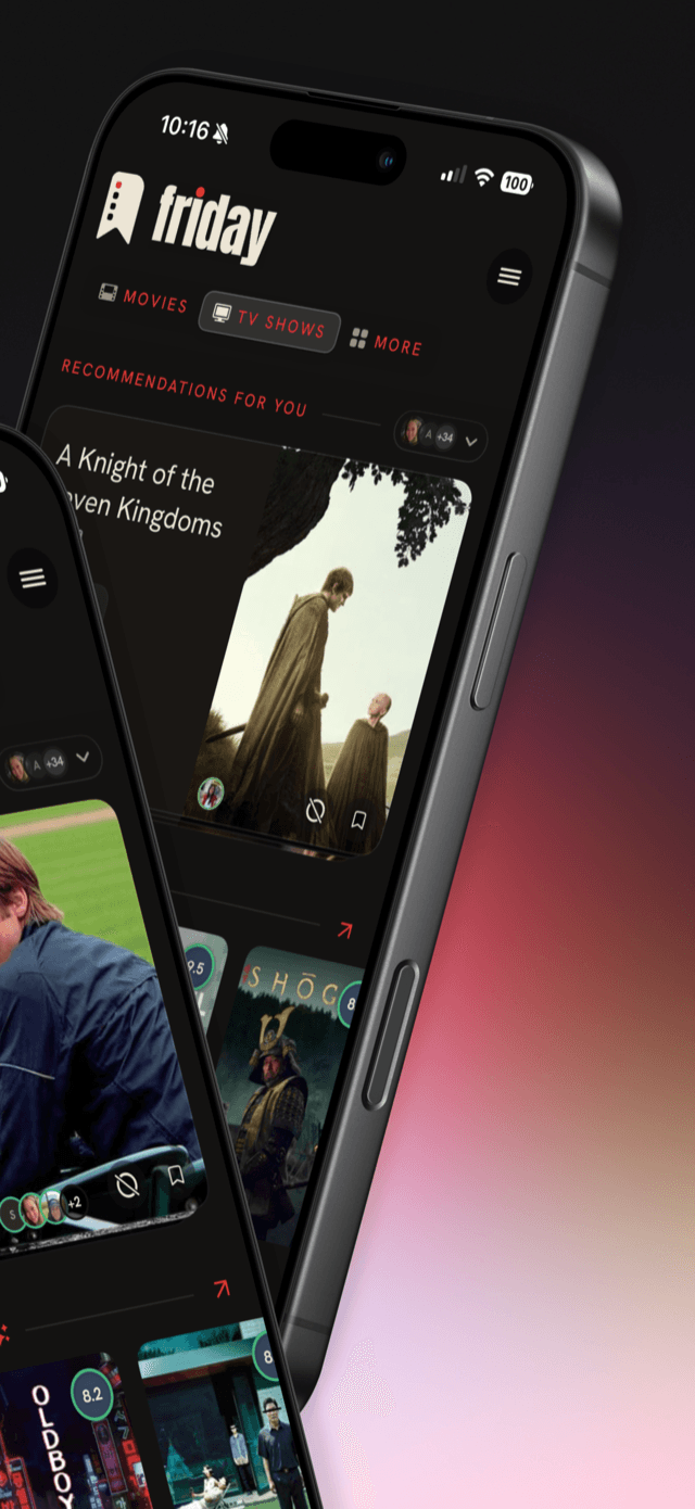 TV show recommendations in the Friday app