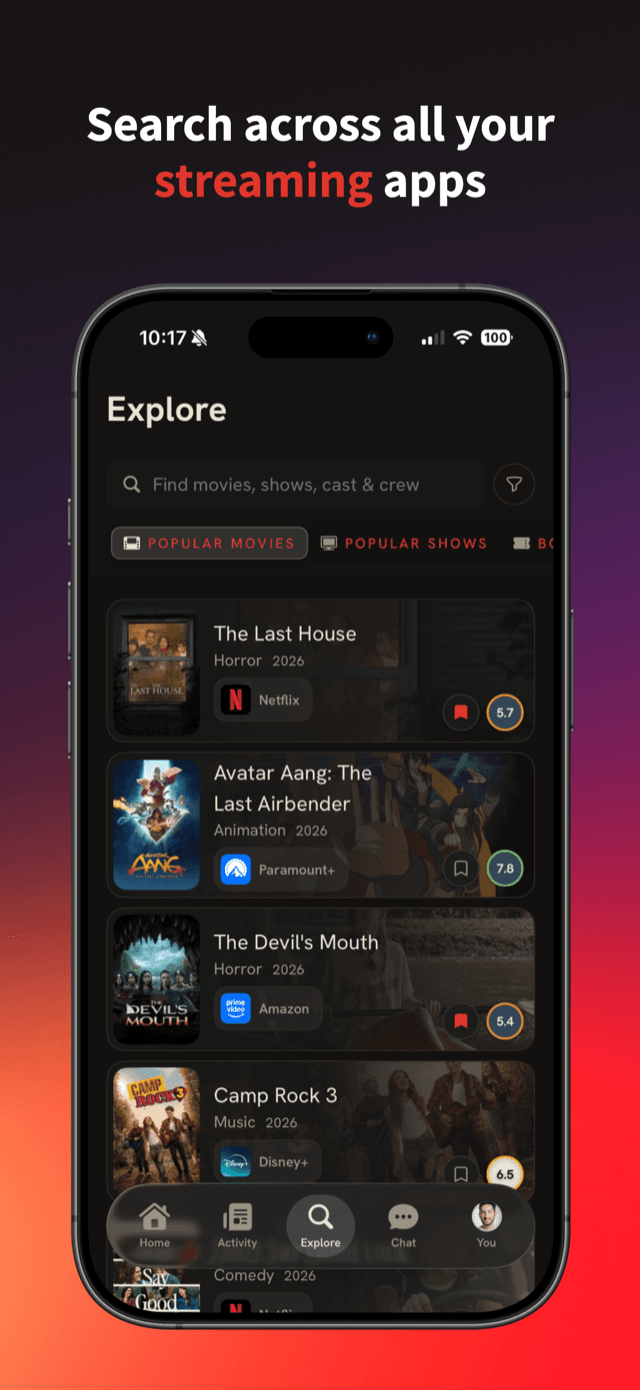 Search across all your streaming apps
